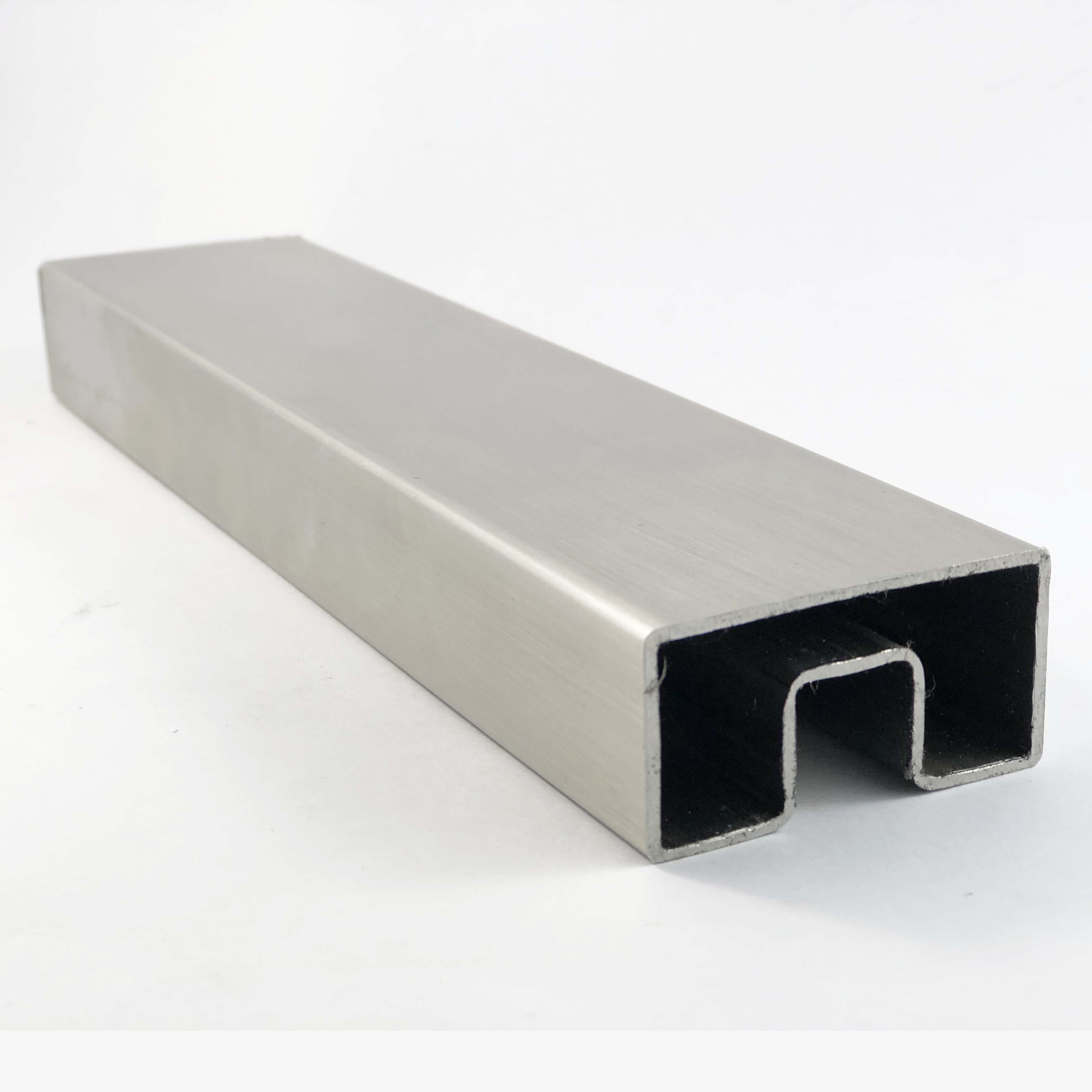 Tube Slotted 25mm x 50mm Stainless Steel 5800mm - Polished